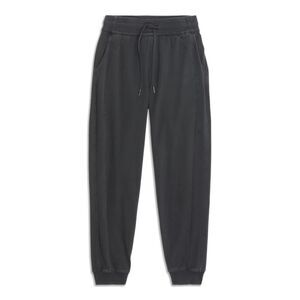 Lululemon Scuba Jogger Black SIZE 4 Light Cotton Terry Classic Jogger